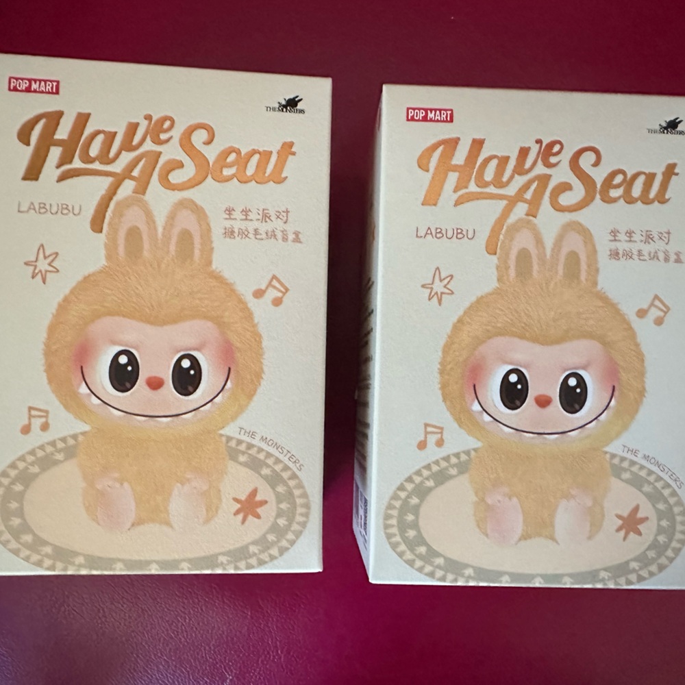 Have A Seat Plush Toy labubu popmart